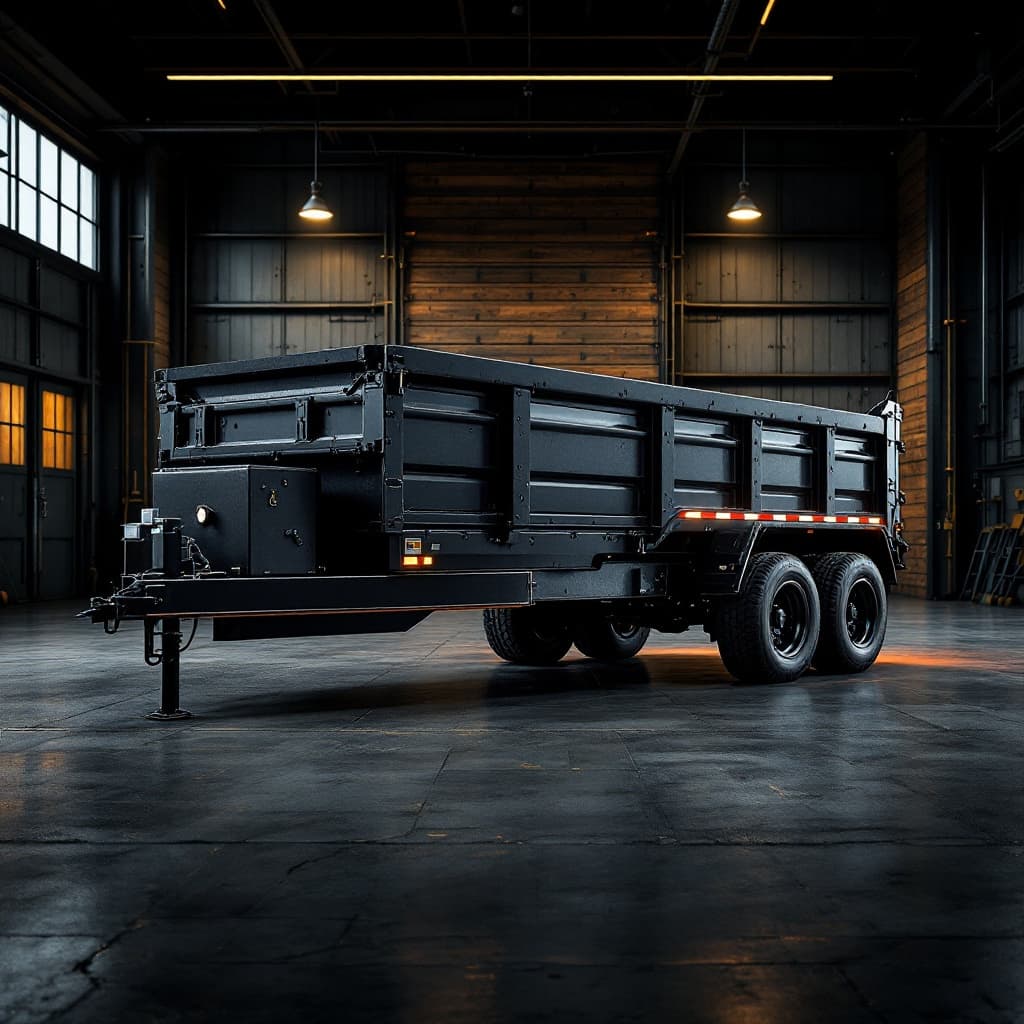 Ironwood 7x16 Gooseneck Dump Trailer, 14,000 GVWR