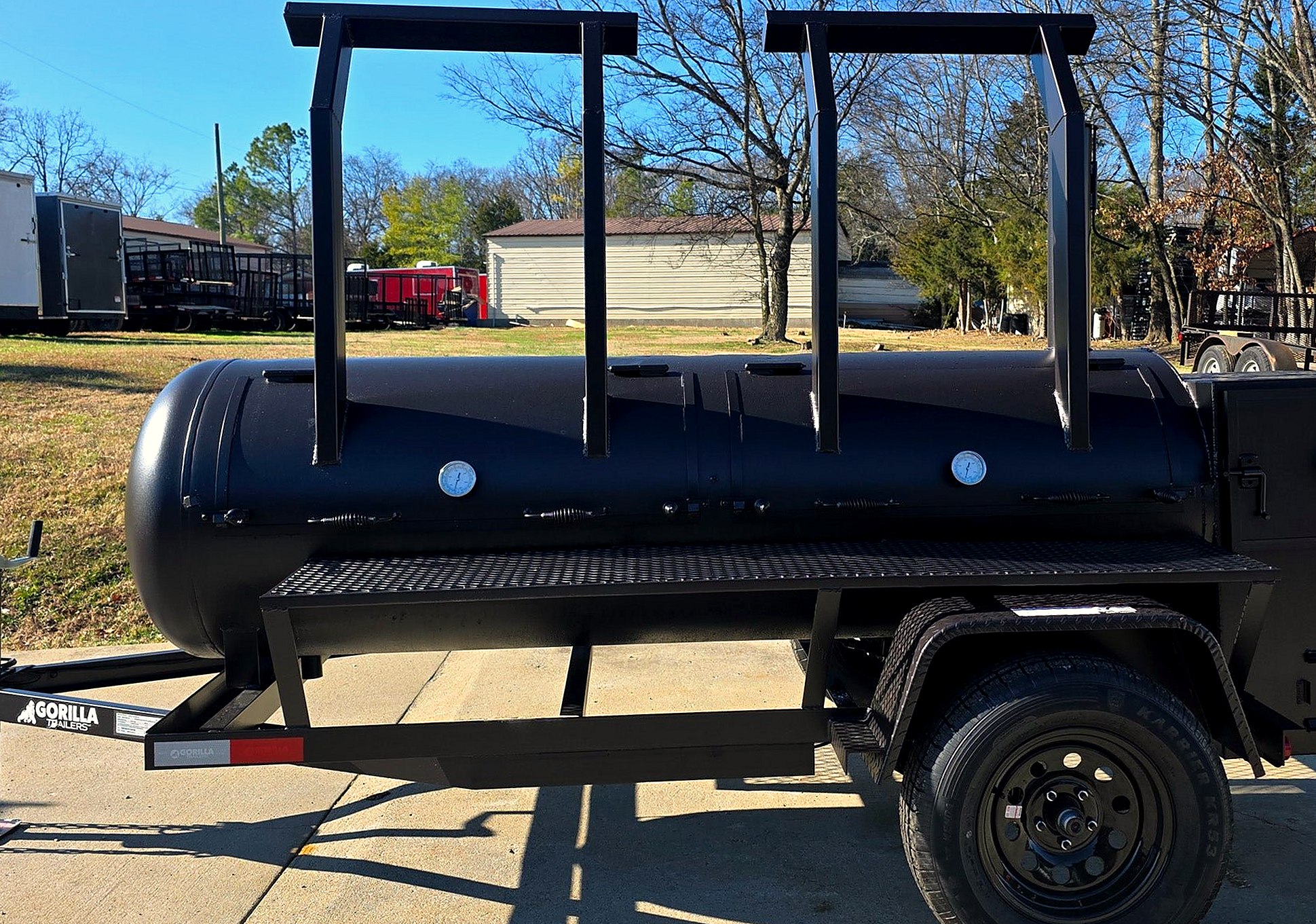 New Gal Smoker Two Door with Counter Weights and Double Racks — 330