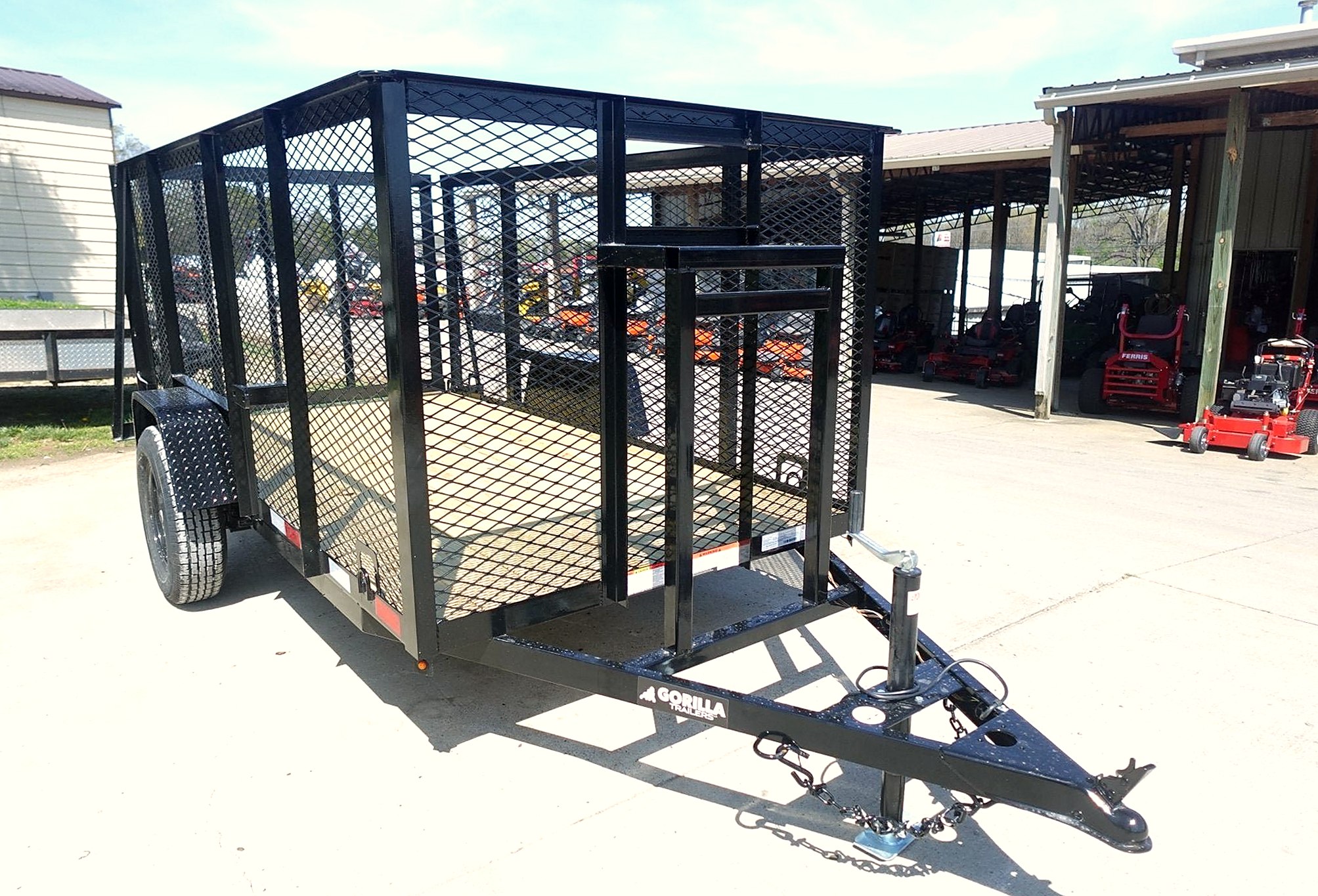 New Straight Deck Debris Loader Utility Trailer (1) 3500lb Axle — 5x10