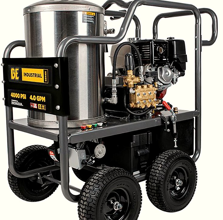 New BE 64HD Hot Water Pressure Washer 4000 PSI 4.0 GPM Honda GX390 Engine