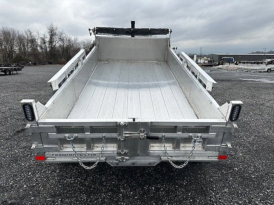 Cargo Pro 6 x 12 Aluminum Dump Trailer – Ladder Ramps