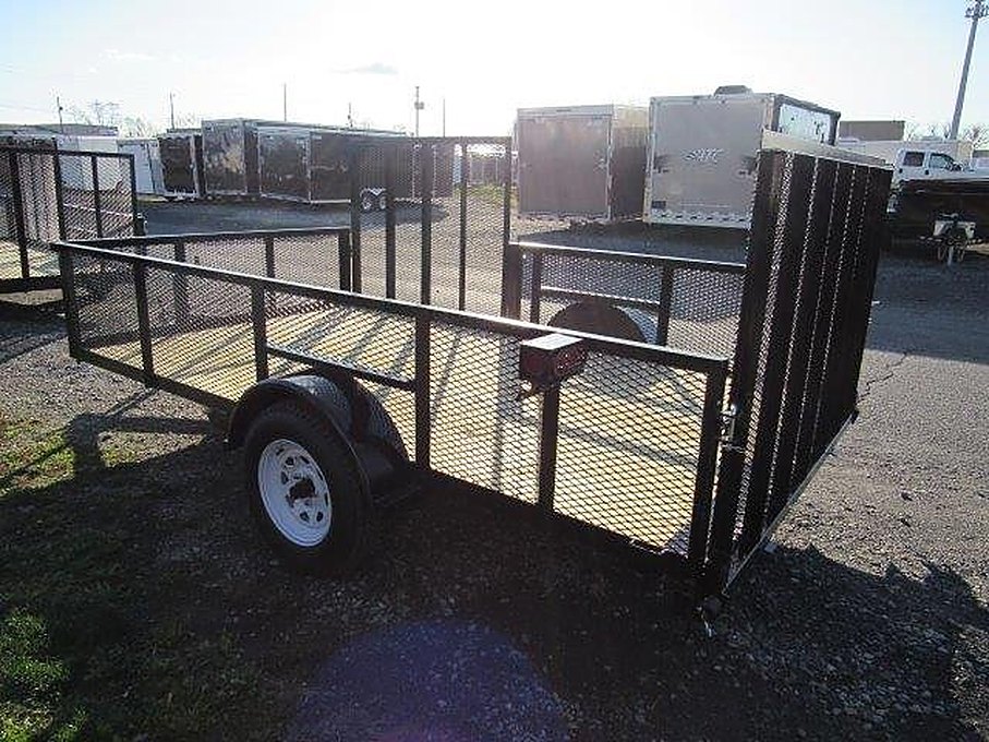 Premier 7 x 12 Landscape Utility Trailer – Mesh Sides & ATV Ramp