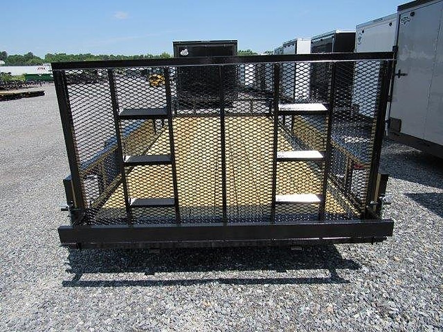Premier 7 x 16 Landscape Utility Trailer – Rear Ramp Gate